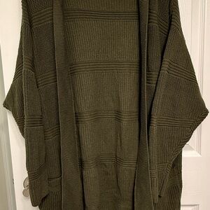 Express Women's Olive Cardigan Sweater